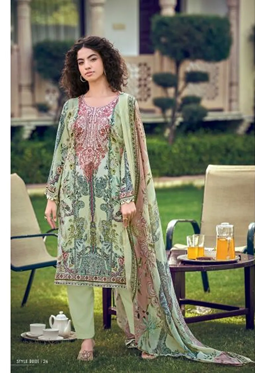 Romani Needle Wonder Vol 16 Cotton Embroidered Dress Material Catalog — Wholesale Salwar Suits, Romani wholesale from Surat — view 7