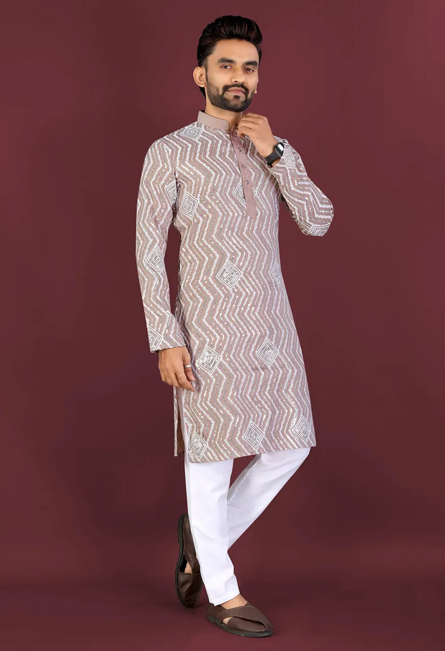 Men's Premium Soft Silk Embroidered Kurta Pajama Set Saiyaara — Men's Wear, Vardan Ethnic wholesale from Surat — Photo 7