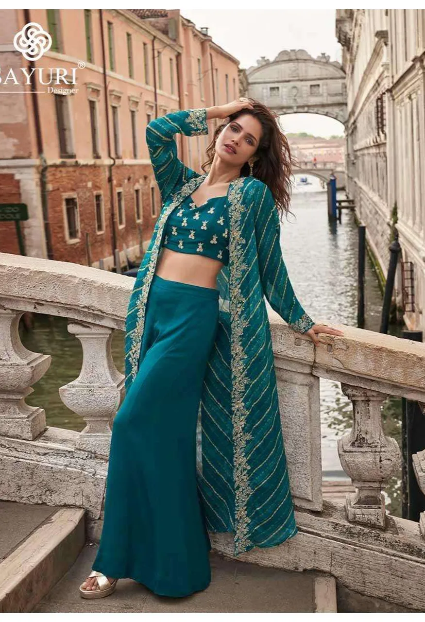 Sayuri Designer Melodi 5 PCS Premium Chinon Silk Viscose Jacquard Silk Festive Wear
