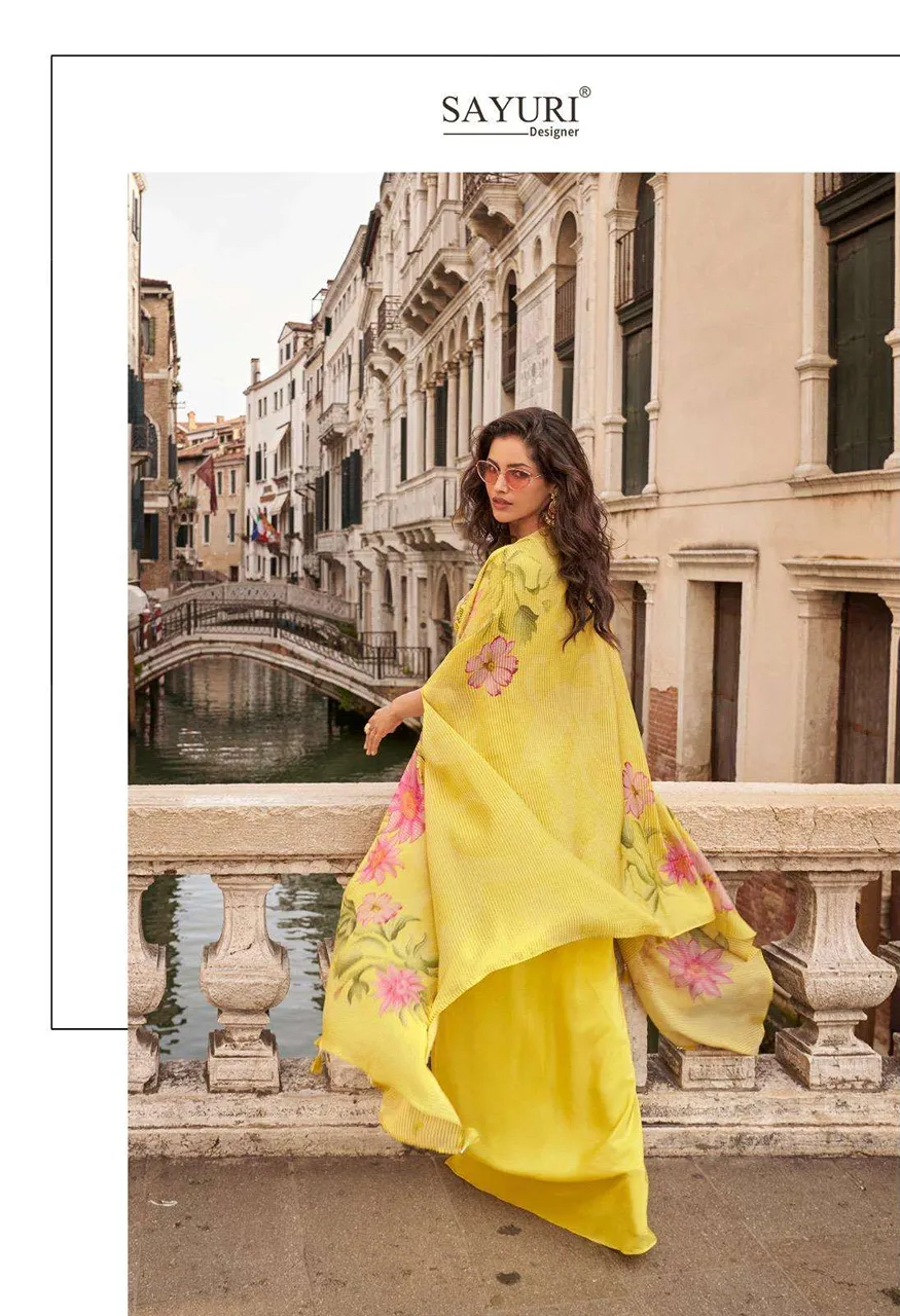 Sayuri Designer Melodi 5 PCS Premium Chinon Silk Viscose Jacquard Silk Festive Wear — Wholesale Dress Material, Vardan Ethnic wholesale from Surat — Photo 12