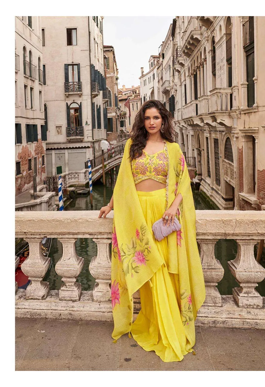 Sayuri Designer Melodi 5 PCS Premium Chinon Silk Viscose Jacquard Silk Festive Wear — Wholesale Dress Material, Vardan Ethnic wholesale from Surat — Photo 14