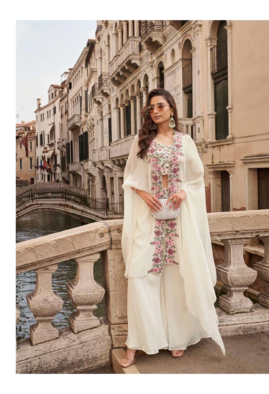 Sayuri Designer Melodi 5 PCS Premium Chinon Silk Viscose Jacquard Silk Festive Wear — Wholesale Dress Material, Vardan Ethnic wholesale from Surat — Photo 6