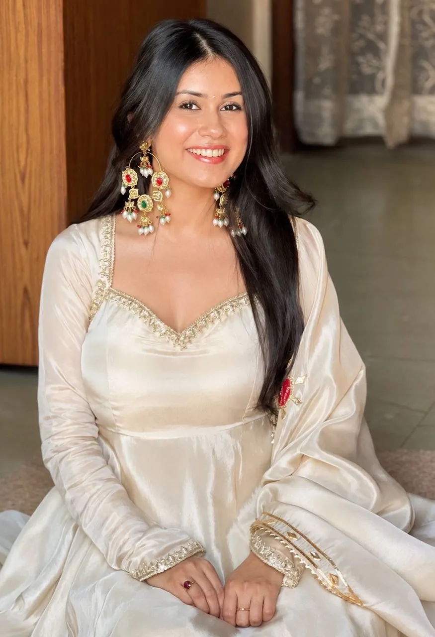 SSR 551 Heavy Upada Silk Embroidered Gown Set with Pant Dupatta