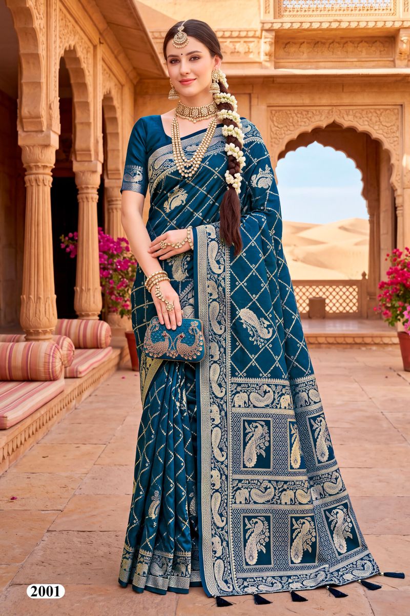 Saroj Bombay Bhel Vol 2 Silk Festival Saree Collection — Festival Sarees, Saroj Saree wholesale from Surat — view 6