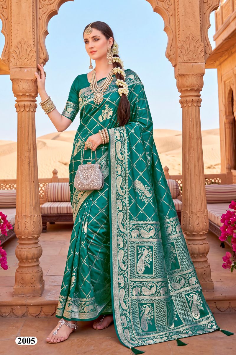 Saroj Bombay Bhel Vol 2 Silk Festival Saree Collection — Festival Sarees, Saroj Saree wholesale from Surat — view 5