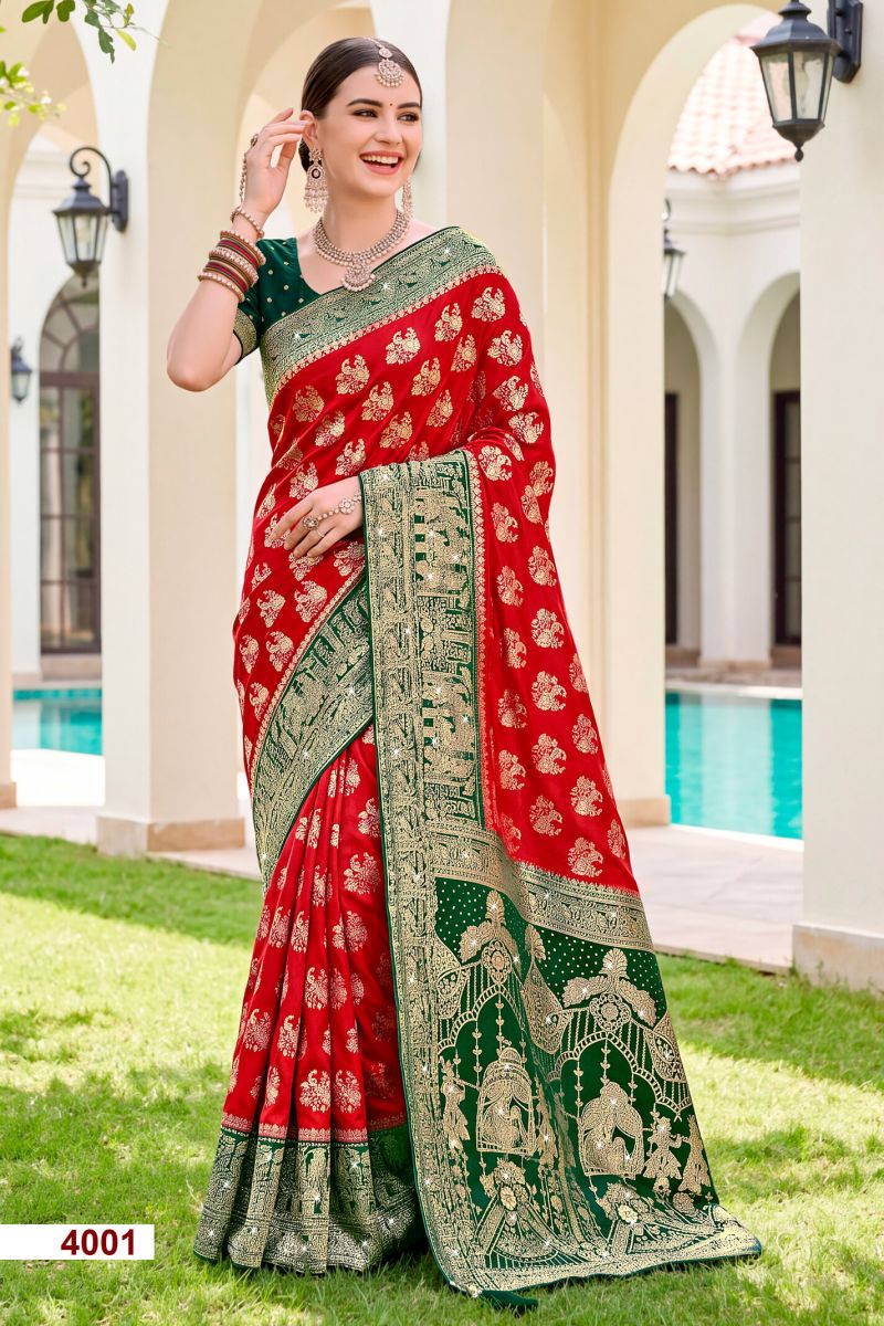 Saroj Kalasangam Satin Saroski Vol 4 Satin Silk Saree Collection