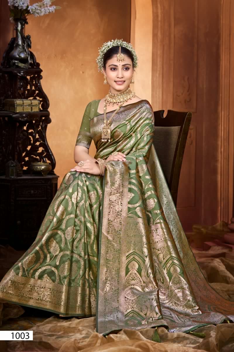 Saroj Matka Silk Vol 1 Silk Party Wear Saree Collection — Wholesale Sarees, Saroj Saree wholesale from Surat — Photo 5