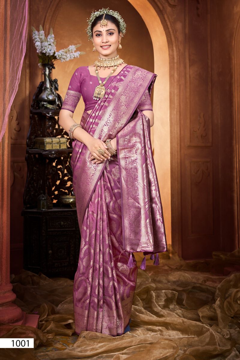 Saroj Matka Silk Vol 1 Silk Party Wear Saree Collection — Wholesale Sarees, Saroj Saree wholesale from Surat — Photo 4