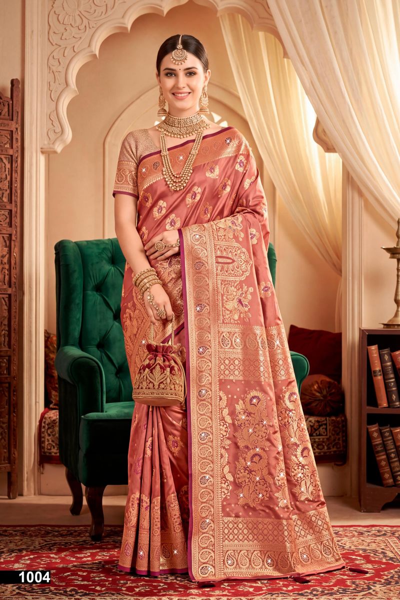 Saroj Umang Satin Saroski Vol 1 Wholesale Satin Silk Saree Collection — Festival Sarees, Saroj Saree wholesale from Surat — Photo 3