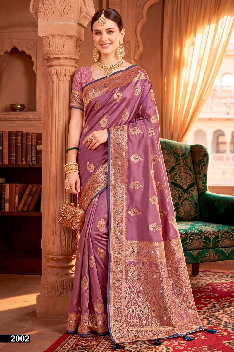 Saroj Umang Satin Saroski Vol 2 Wholesale Satin Silk Saree Collection — Wholesale Sarees, Saroj Saree wholesale from Surat — Photo 3