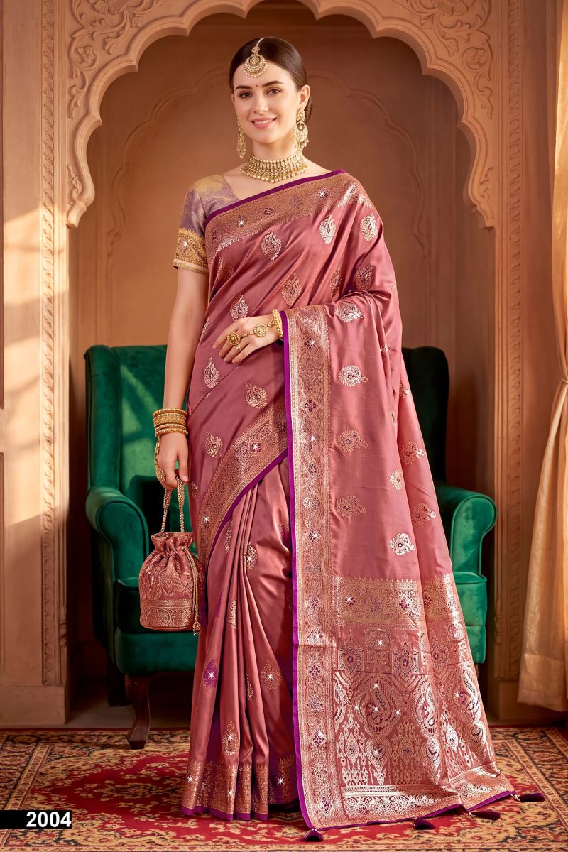 Saroj Umang Satin Saroski Vol 2 Wholesale Satin Silk Saree Collection — Wholesale Sarees, Saroj Saree wholesale from Surat — Photo 4