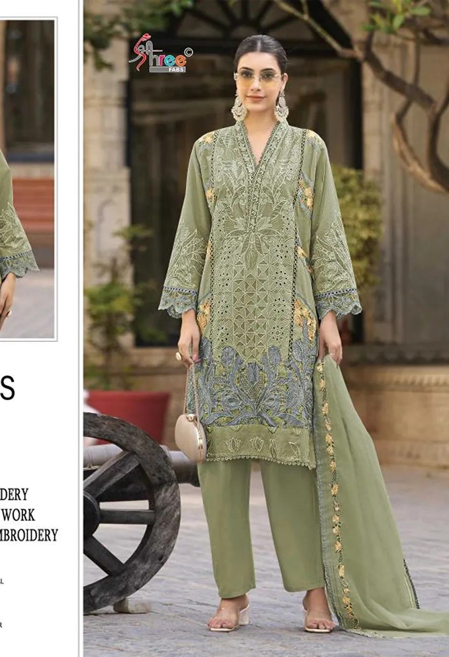 Shree Sf 5563 A To D Wholesale Kota Chex Embroidered Salwar Kameez Collection