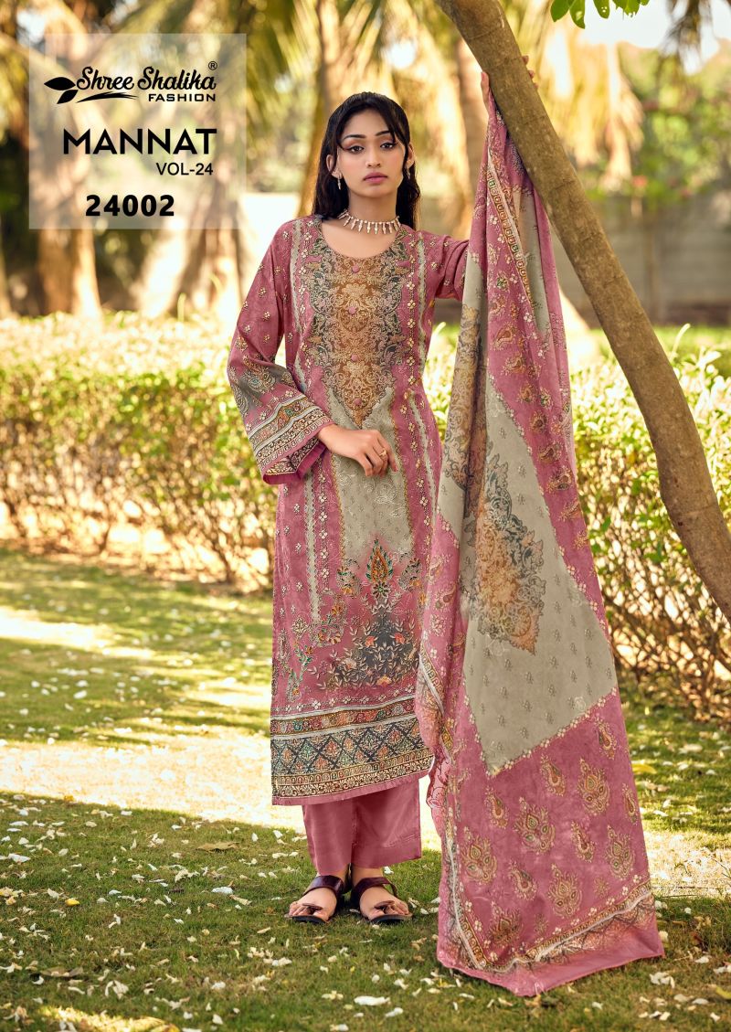 Shree Shalika Mannat Vol 24 Lawn Cotton Digital Print Dress Material Salwar Suit — Wholesale Salwar Suits, Shree Shalika wholesale from Surat — Photo 3