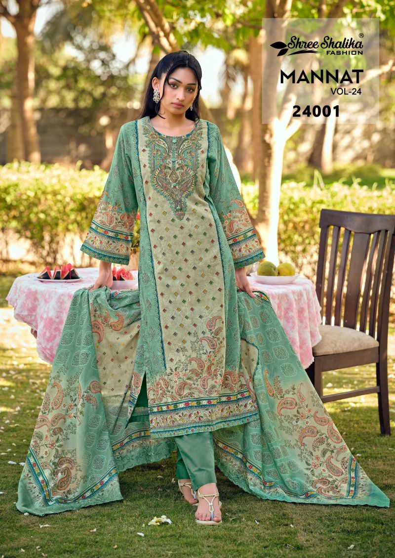 Shree Shalika Mannat Vol 24 Lawn Cotton Digital Print Dress Material Salwar Suit — Wholesale Salwar Suits, Shree Shalika wholesale from Surat — Photo 8