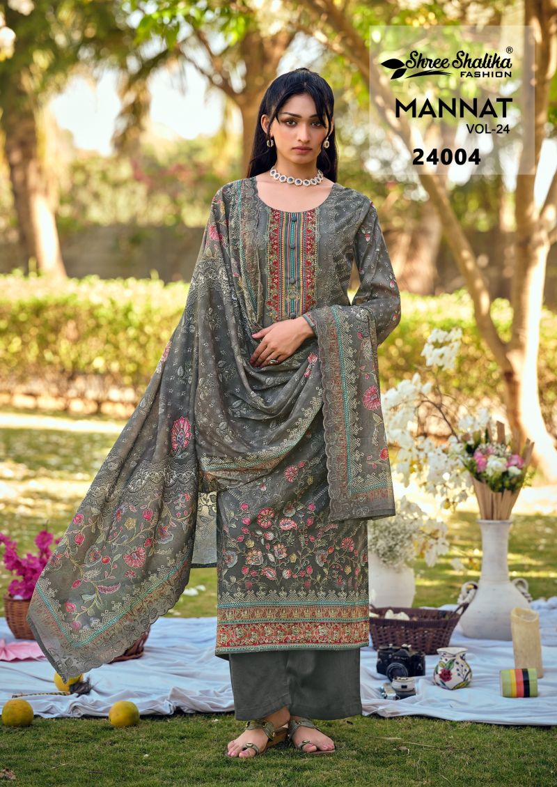 Shree Shalika Mannat Vol 24 Lawn Cotton Digital Print Dress Material Salwar Suit — Wholesale Salwar Suits, Shree Shalika wholesale from Surat — Photo 6