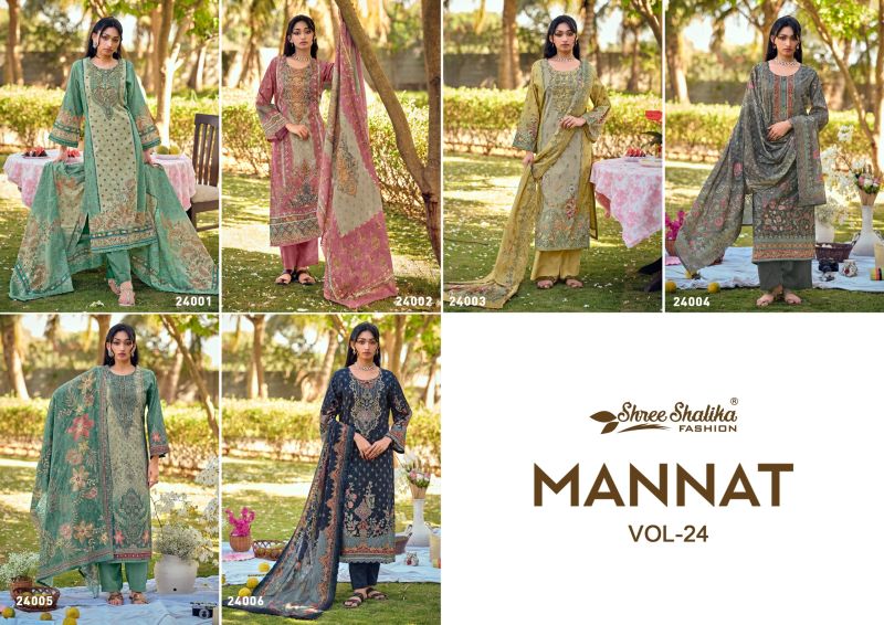 Shree Shalika Mannat Vol 24 Lawn Cotton Digital Print Dress Material Salwar Suit — Wholesale Salwar Suits, Shree Shalika wholesale from Surat — Photo 4