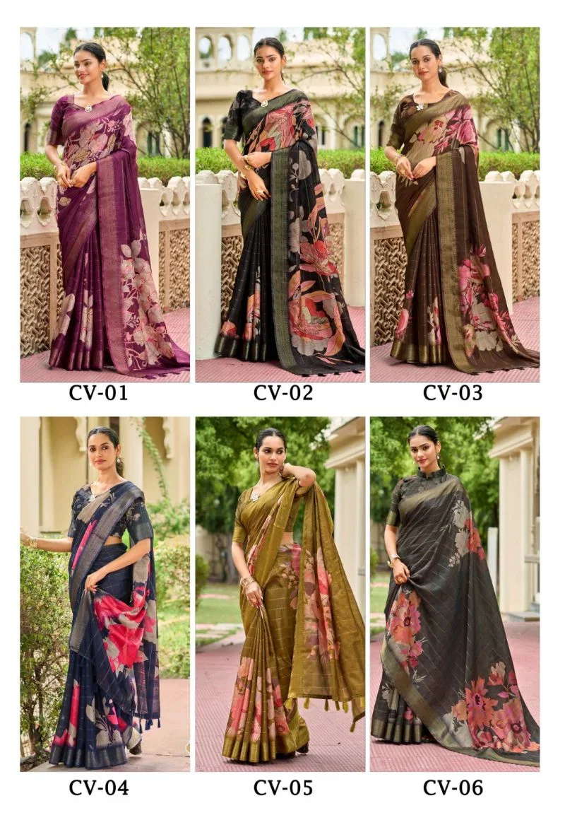 Shreyans Chinta Valley Wholesale Soft Cotton Silk Printed Saree Collection — Festival Sarees, Vardan Ethnic wholesale from Surat — view 2