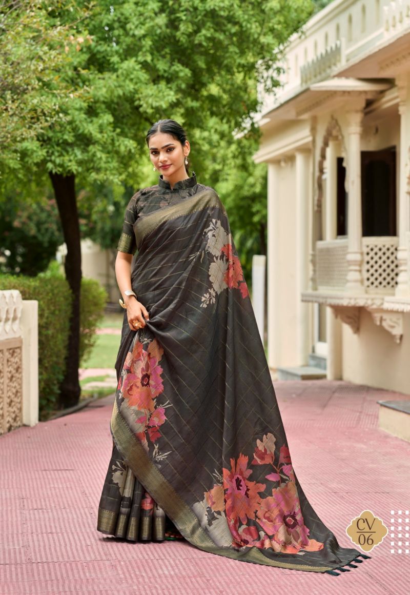 Shreyans Chinta Valley Wholesale Soft Cotton Silk Printed Saree Collection — Festival Sarees, Vardan Ethnic wholesale from Surat — view 10