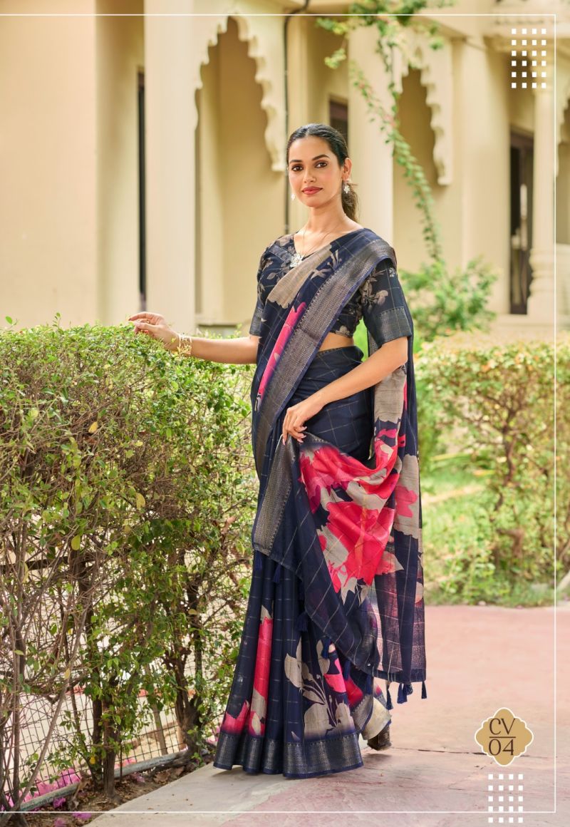 Shreyans Chinta Valley Wholesale Soft Cotton Silk Printed Saree Collection — Festival Sarees, Vardan Ethnic wholesale from Surat — view 8