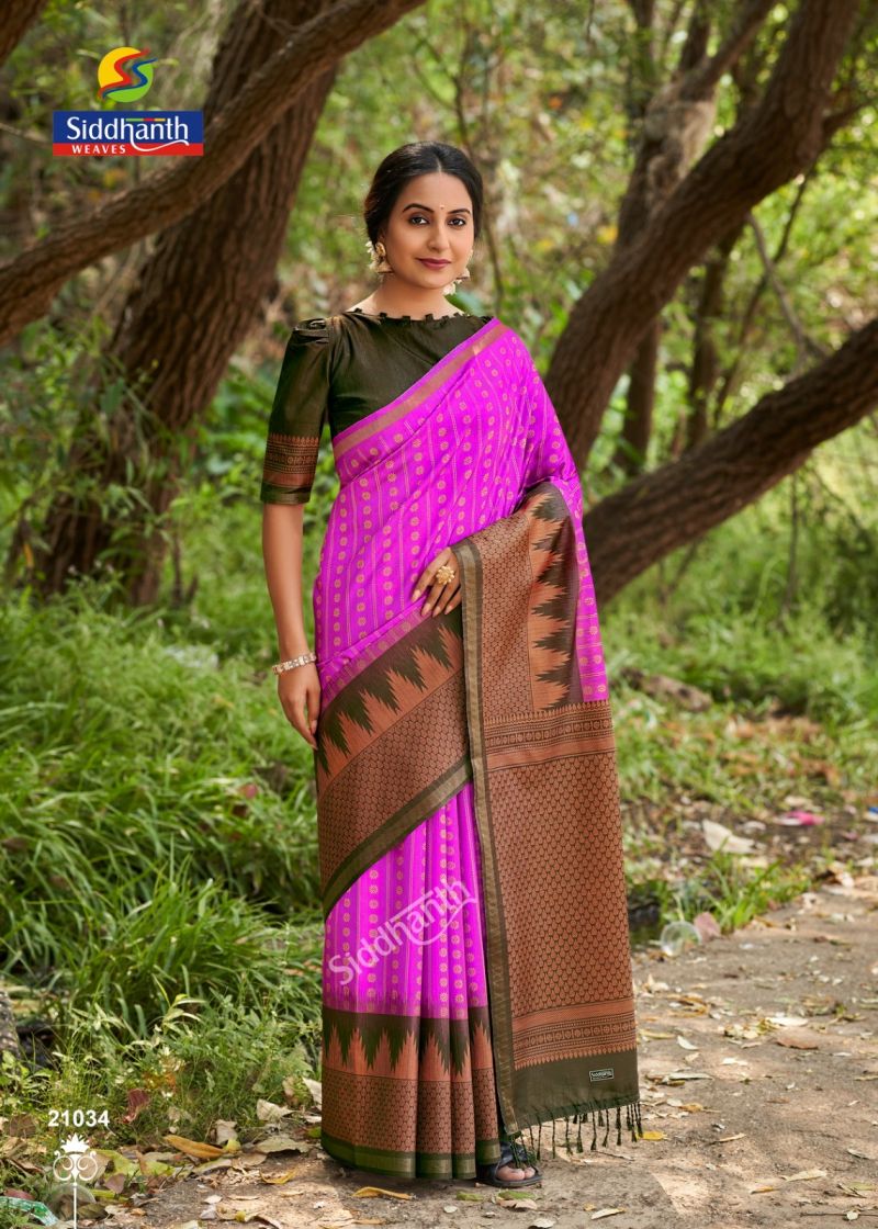 Siddharth Priyosha Prints Tusser Silk Printed Saree Collection