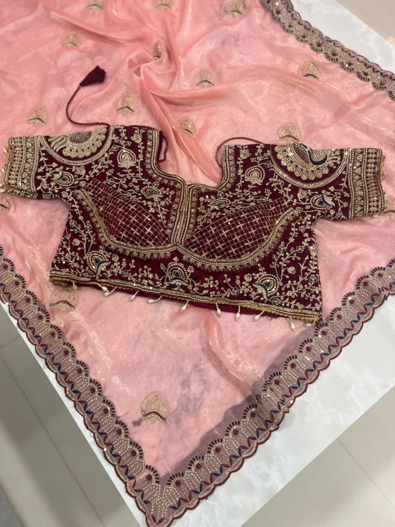Sw Maansi Vol 1 Fandy Satin Embroidered Designer Saree Collection — Wholesale Sarees, Vardan Ethnic wholesale from Surat — Photo 8