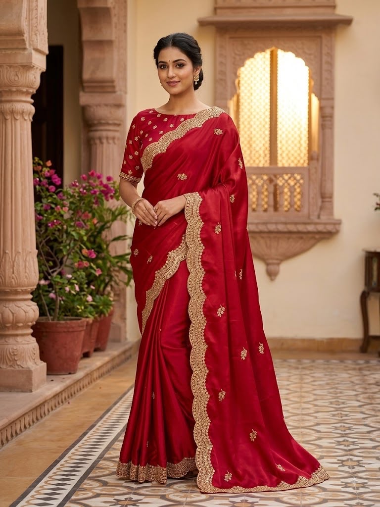 Sw Rajarani Vol 1 Wholesale Ho Embroidered Designer Saree Collection — Designer Partywear Sarees, Vardan Ethnic wholesale from Surat — Photo 5