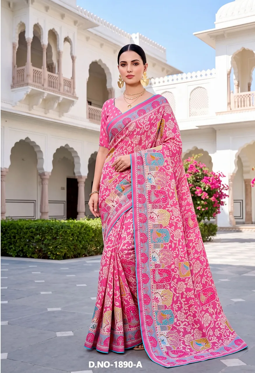 Vallabhi Prints Vaidehi-04 Ethnic Print Lace Catalog — Singles, Vallabhi Prints wholesale from Surat — Photo 3