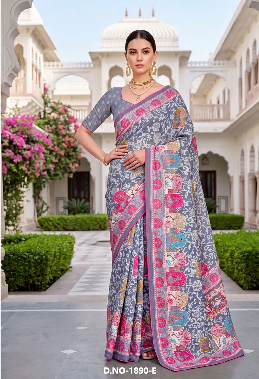 Vallabhi Prints Vaidehi-04 Ethnic Print Lace Catalog — Singles, Vallabhi Prints wholesale from Surat — Photo 7