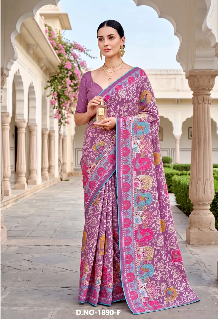 Vallabhi Prints Vaidehi-04 Ethnic Print Lace Catalog — Singles, Vallabhi Prints wholesale from Surat — Photo 8