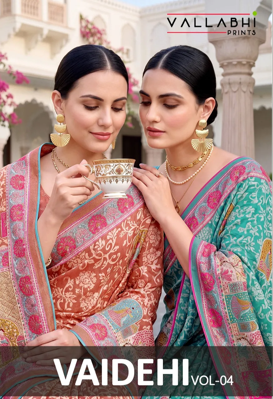 Vallabhi Prints Vaidehi-04 Ethnic Print Lace Catalog — Singles, Vallabhi Prints wholesale from Surat — Photo 2