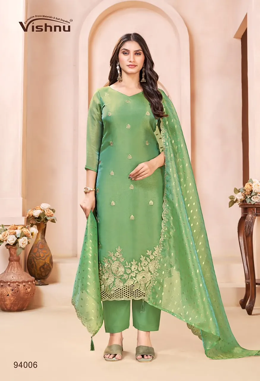 Vishnu Kangana Designer Suit Set Wholesale Ethnic Wear — Wholesale Dress Material, Vardan Ethnic wholesale from Surat — view 2