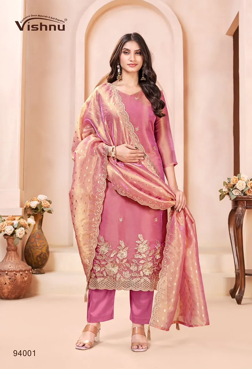 Vishnu Kangana Designer Suit Set Wholesale Ethnic Wear — Wholesale Dress Material, Vardan Ethnic wholesale from Surat — view 5