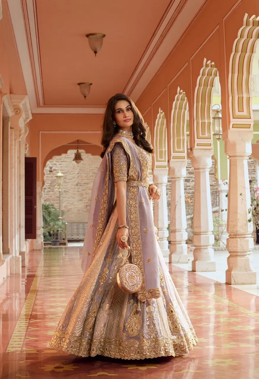 Royal Vrindavan Vol 75 Premium Silk Designer Wedding Lehenga Choli Collection — Wholesale Lehenga, Royal Virndavan wholesale from Surat — Photo 4