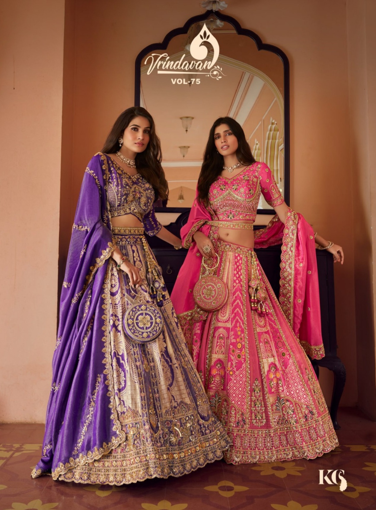 Royal Vrindavan Vol 75  Premium Silk Designer Wedding Lehenga Choli Collection