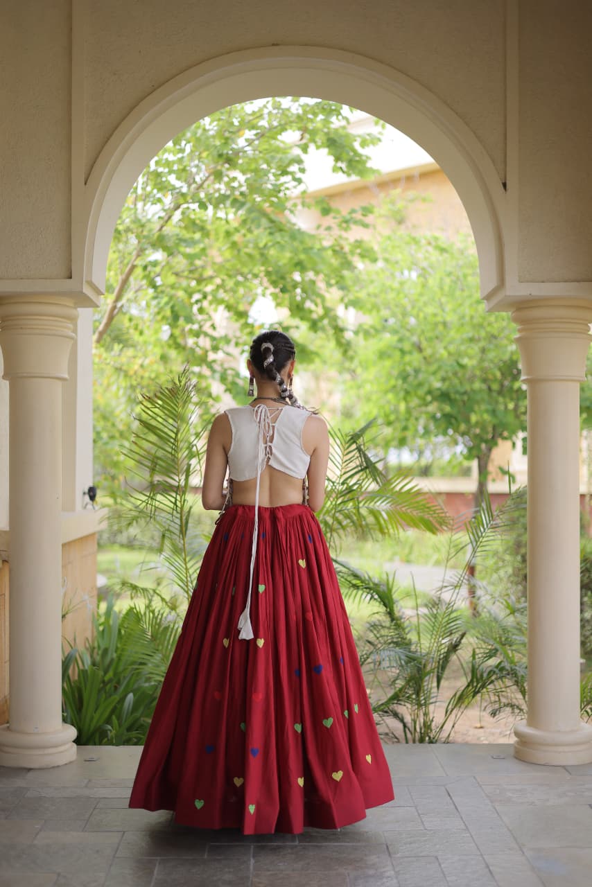 Live Wear LW-7181 Cora Cotton Lehenga Blouse Combo — Wholesale Lehenga, Vardan Ethnic wholesale from Surat — Photo 11