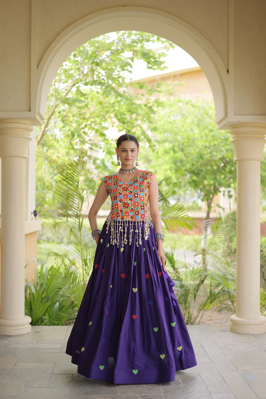 Live Wear LW-7181 Cora Cotton Lehenga Blouse Combo — Wholesale Lehenga, Vardan Ethnic wholesale from Surat — Photo 17
