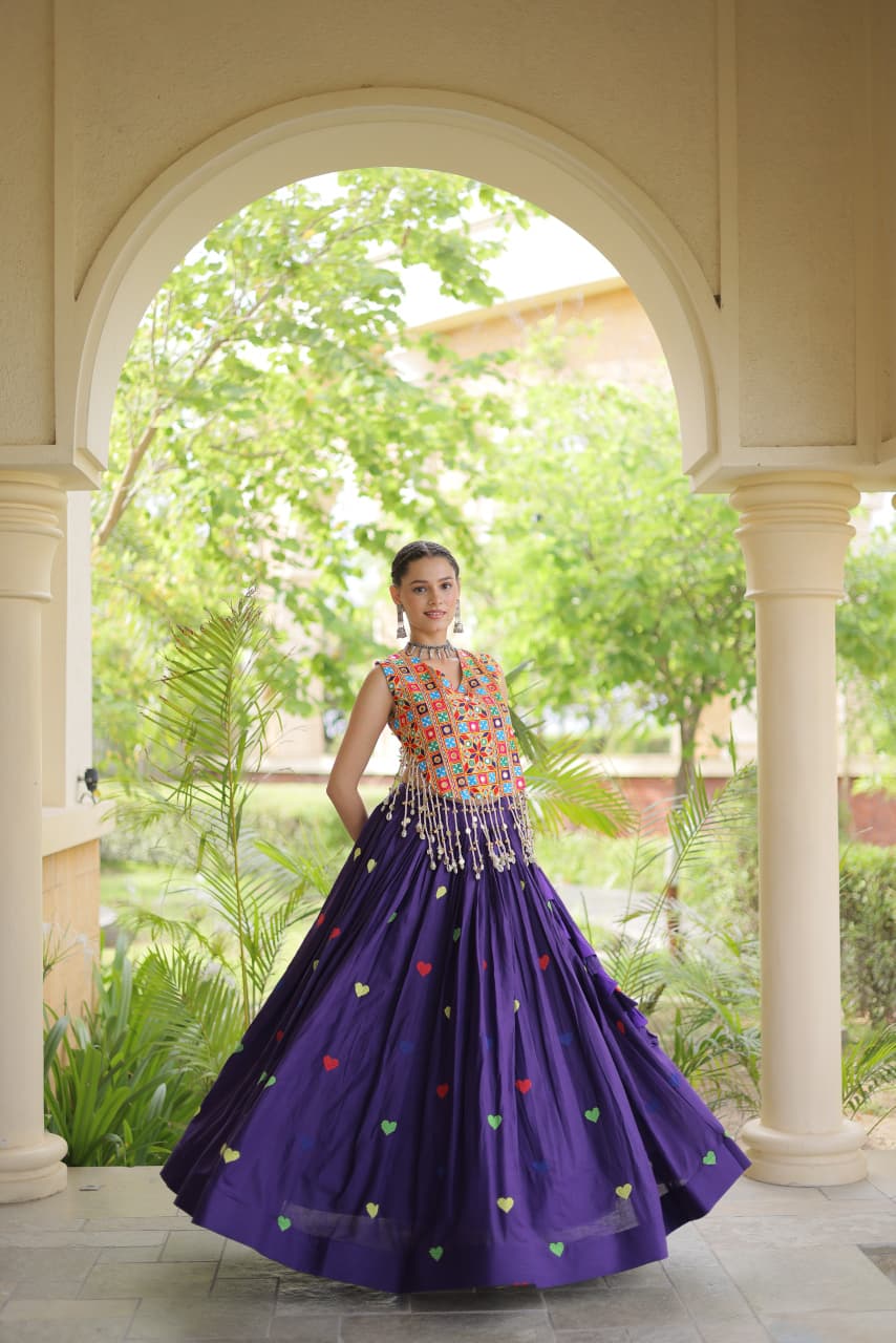 Live Wear LW-7181 Cora Cotton Lehenga Blouse Combo — Wholesale Lehenga, Vardan Ethnic wholesale from Surat — Photo 19