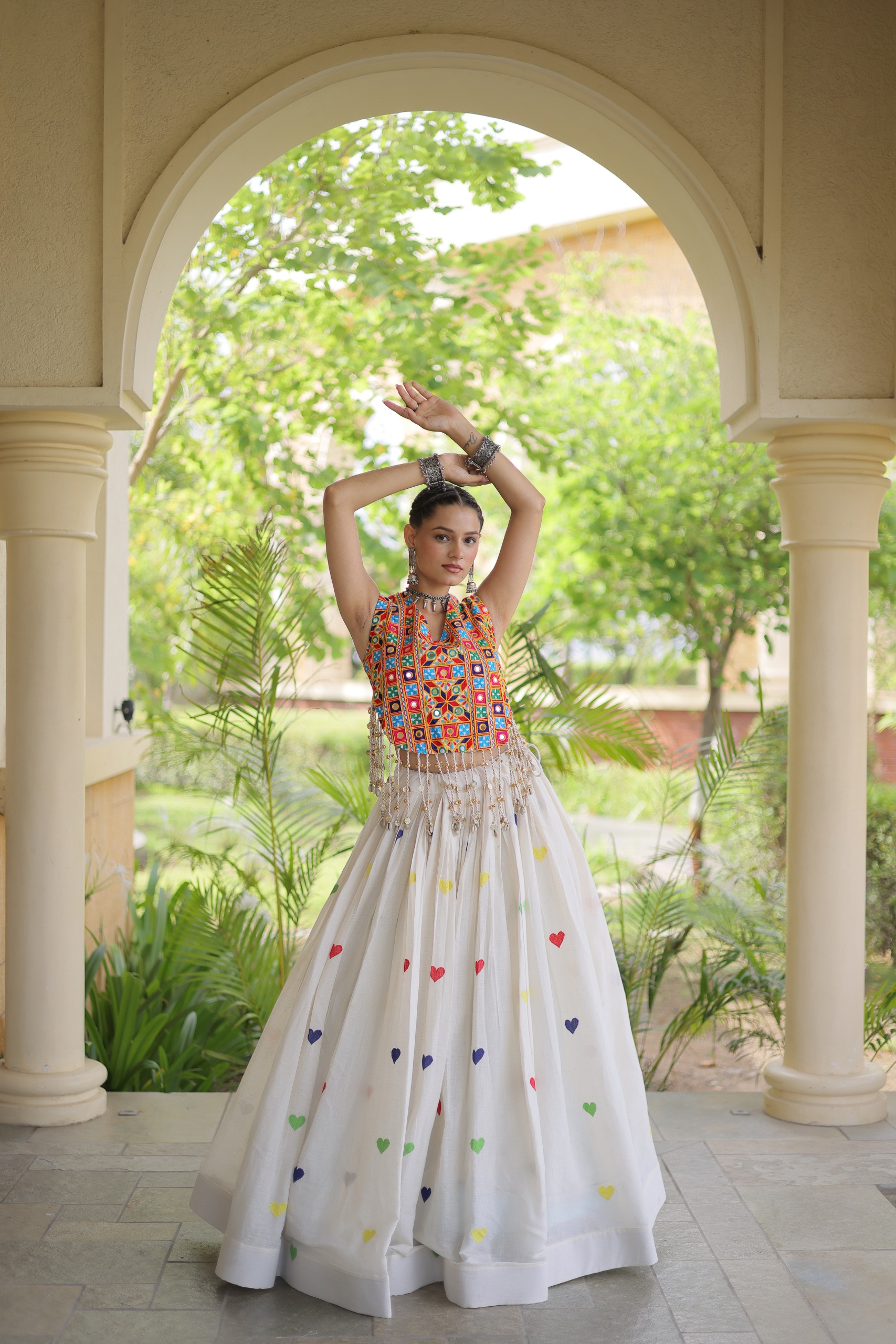 Live Wear LW-7181 Cora Cotton Lehenga Blouse Combo — Wholesale Lehenga, Vardan Ethnic wholesale from Surat — Photo 24