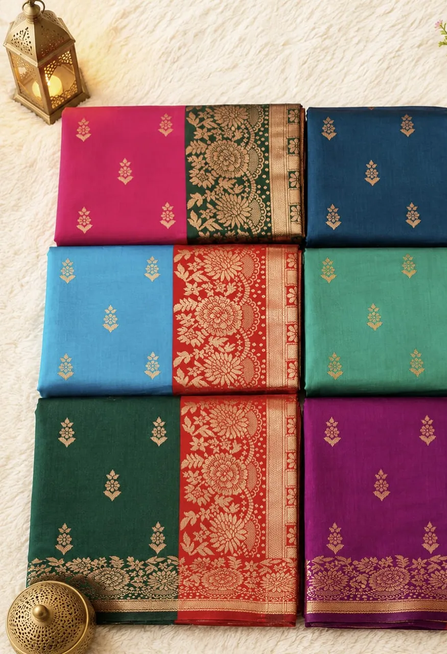 Soft Kota Silk Saree with Blouse 5.30 Mtr Saree & 0.80 Mtr Blouse — Wedding Saree, Vardan Ethnic wholesale from Surat — Photo 11