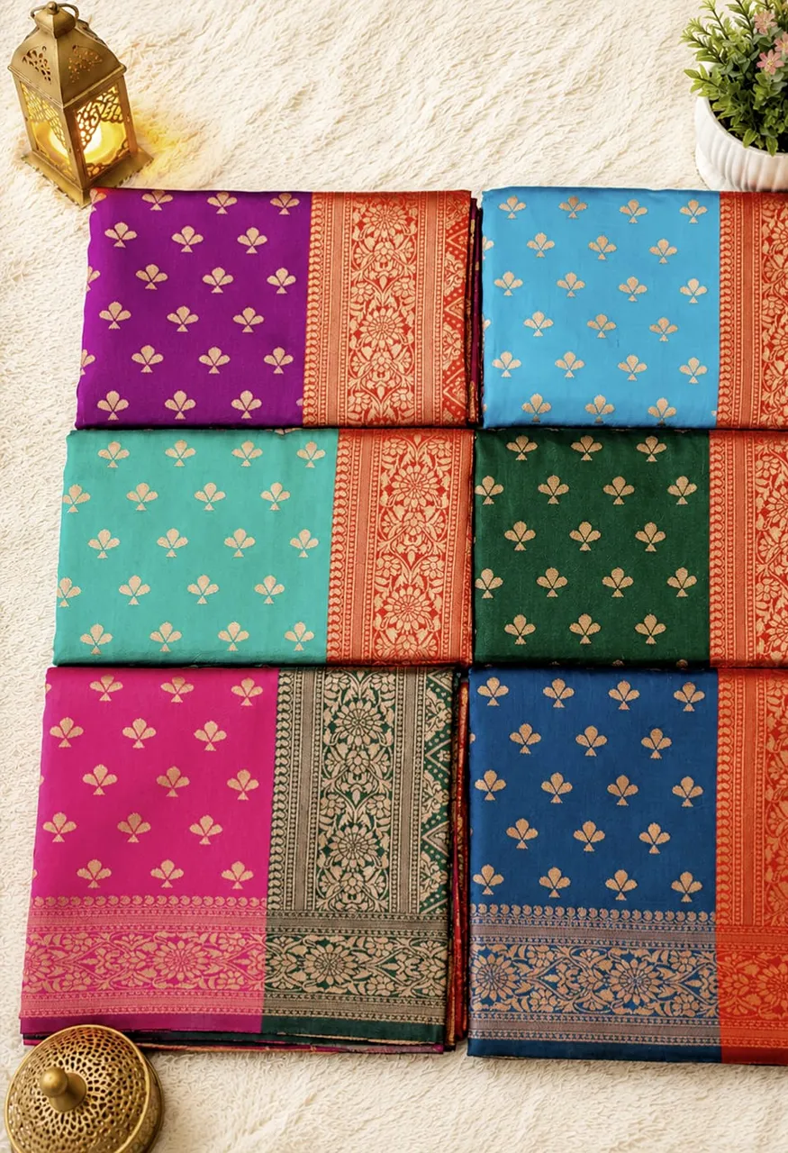 Soft Kota Silk Saree with Blouse 5.30 Mtr Saree & 0.80 Mtr Blouse — Wedding Saree, Vardan Ethnic wholesale from Surat — Photo 15