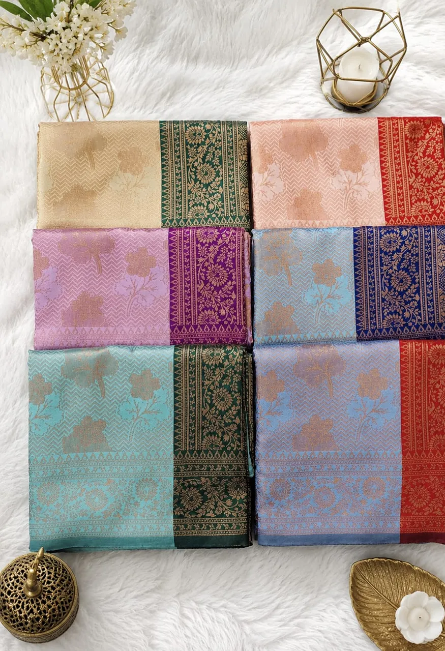 Soft Kota Silk Saree with Blouse 5.30 Mtr Saree & 0.80 Mtr Blouse — Wedding Saree, Vardan Ethnic wholesale from Surat — Photo 18