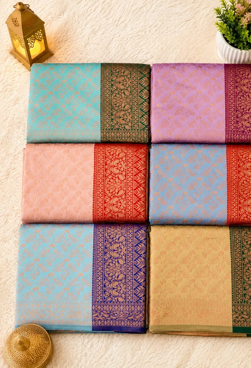 Soft Kota Silk Saree with Blouse 5.30 Mtr Saree & 0.80 Mtr Blouse — Wedding Saree, Vardan Ethnic wholesale from Surat — Photo 20