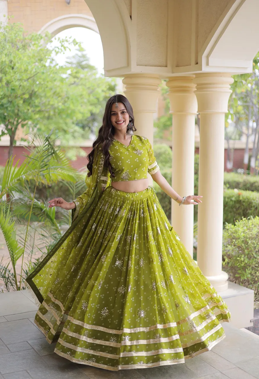 LG Leembogee Designer Zari Embroidered Lehenga Blouse Dupatta Set — Singles, Vardan Ethnic wholesale from Surat — view 13