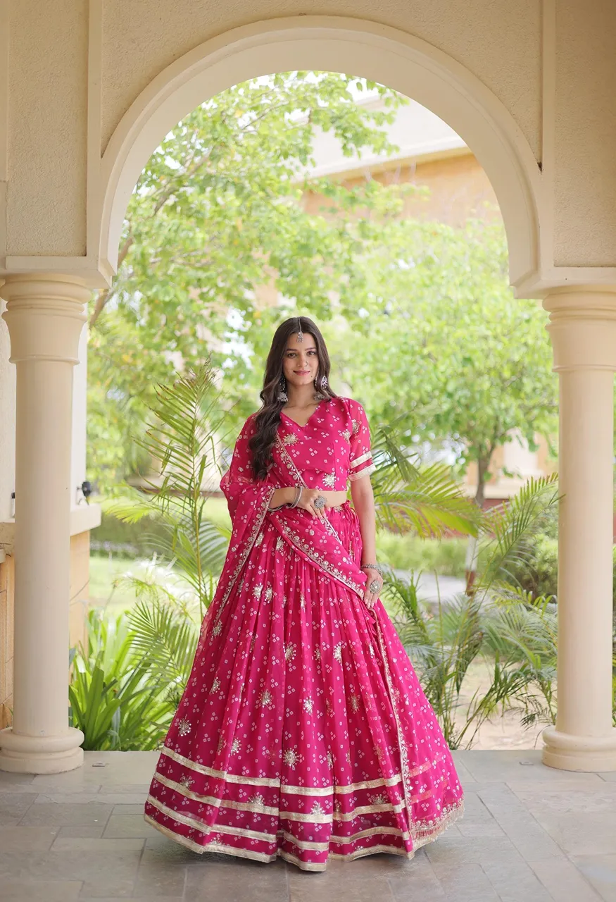 LG Leembogee Designer Zari Embroidered Lehenga Blouse Dupatta Set — Singles, Vardan Ethnic wholesale from Surat — view 8
