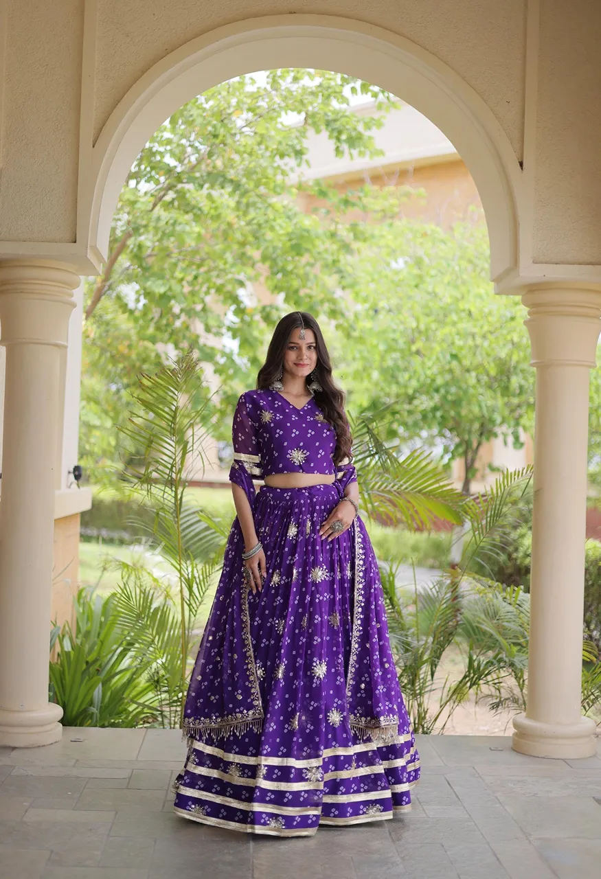 LG Leembogee Designer Zari Embroidered Lehenga Blouse Dupatta Set — Singles, Vardan Ethnic wholesale from Surat — view 4