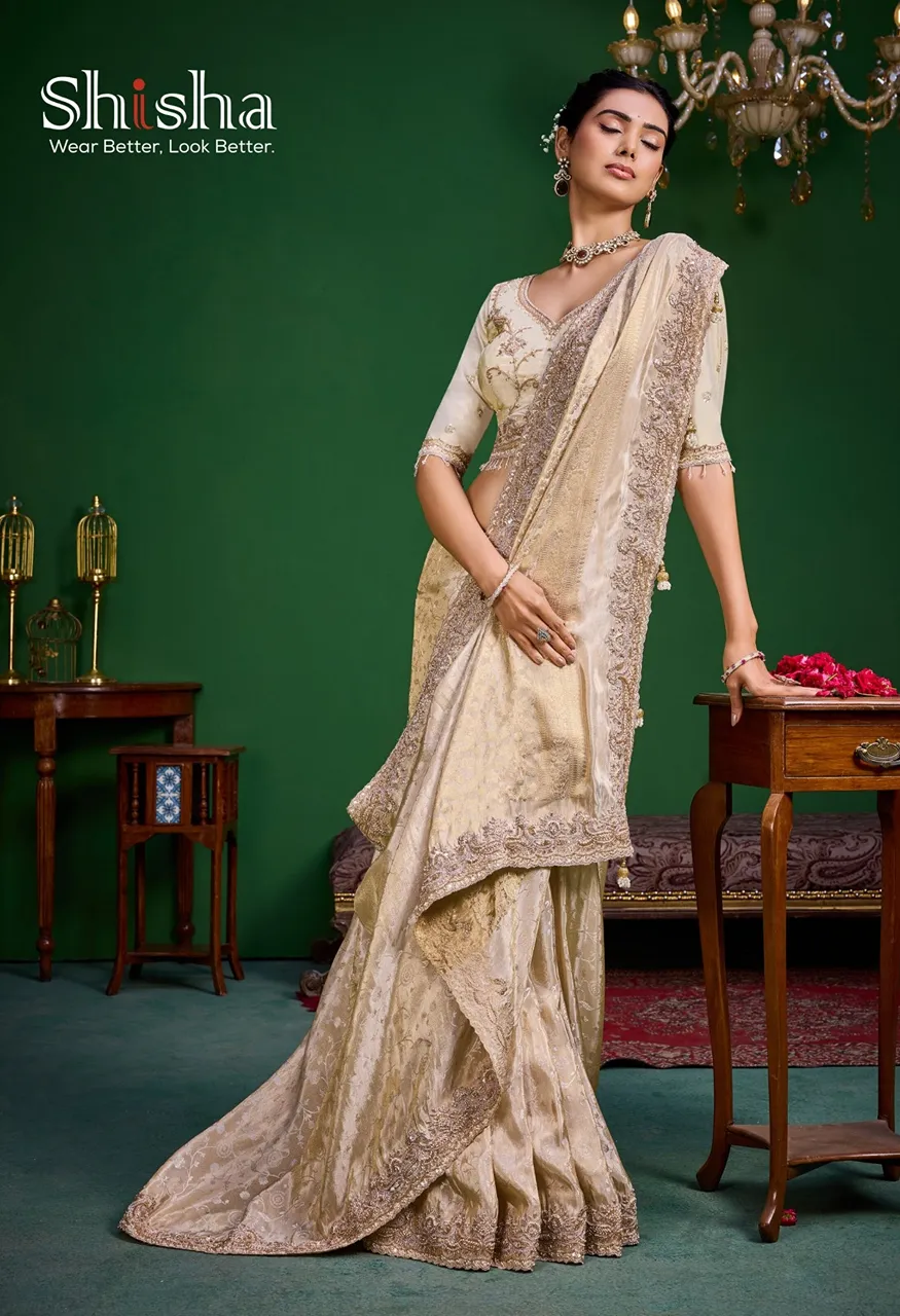 Shisha Kum Kum Vol 9 Premium Tissue Silk Readymade Blouse Catalog — Singles, Vardan Ethnic wholesale from Surat — Photo 6