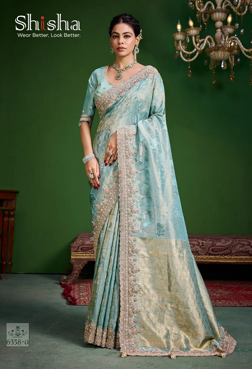Shisha Kum Kum Vol 9 Premium Tissue Silk Readymade Blouse Catalog — Singles, Vardan Ethnic wholesale from Surat — Photo 10