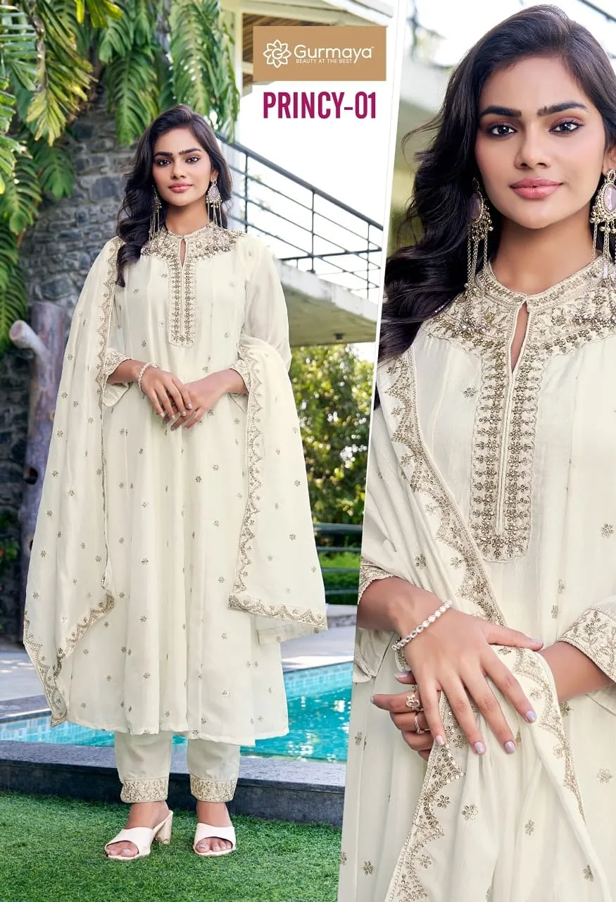 Aanchi Princy Vichitra Silk Designer Catalog — Wholesale Kurtis, Vardan Ethnic wholesale from Surat — Photo 4