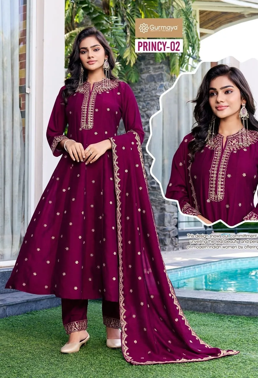 Aanchi Princy Vichitra Silk Designer Catalog