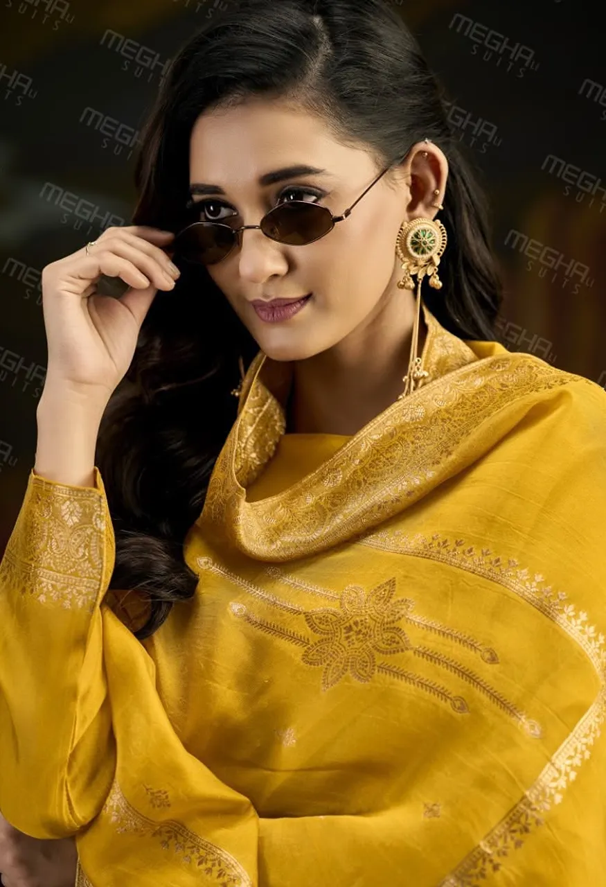 Meghali Mariyam Designer Suit Set Premium Top, Bottom Dupatta — Wholesale Dress Material, Vardan Ethnic wholesale from Surat — view 4